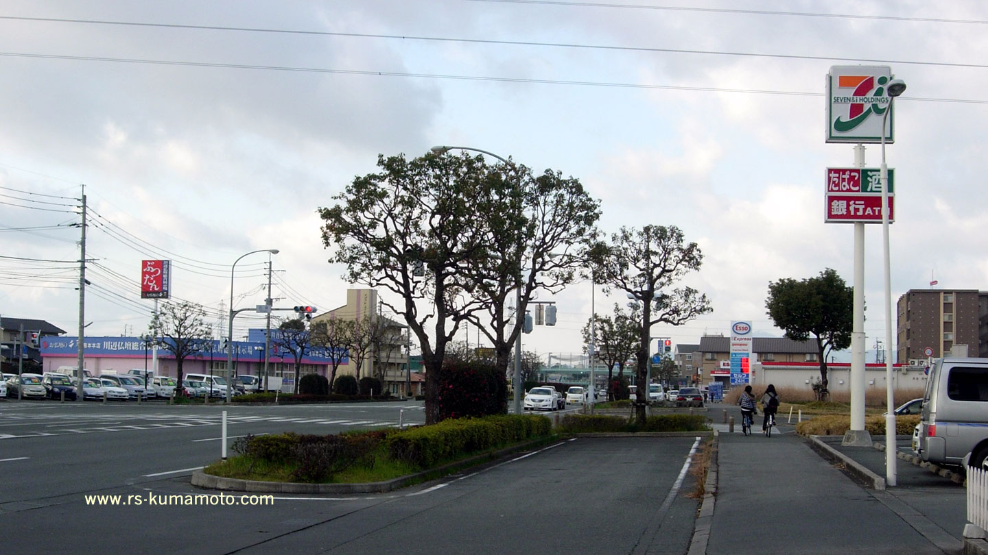 菊陽町津久礼　石坂交差点　2010年1月撮影